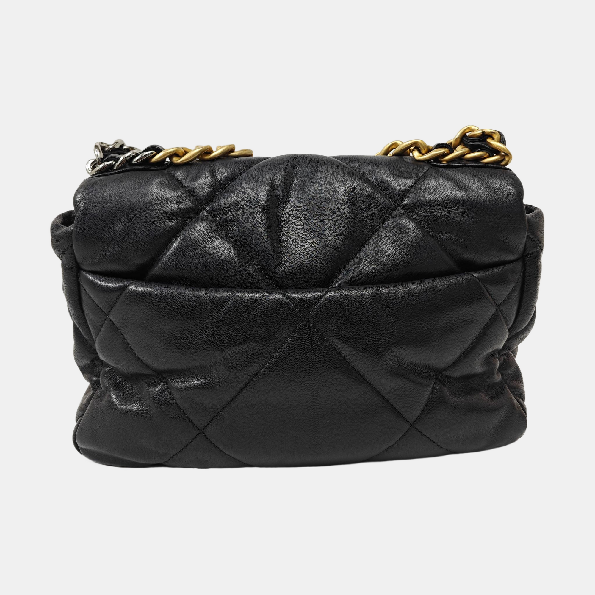 CHANEL 19 Quilted Lambskin Black
