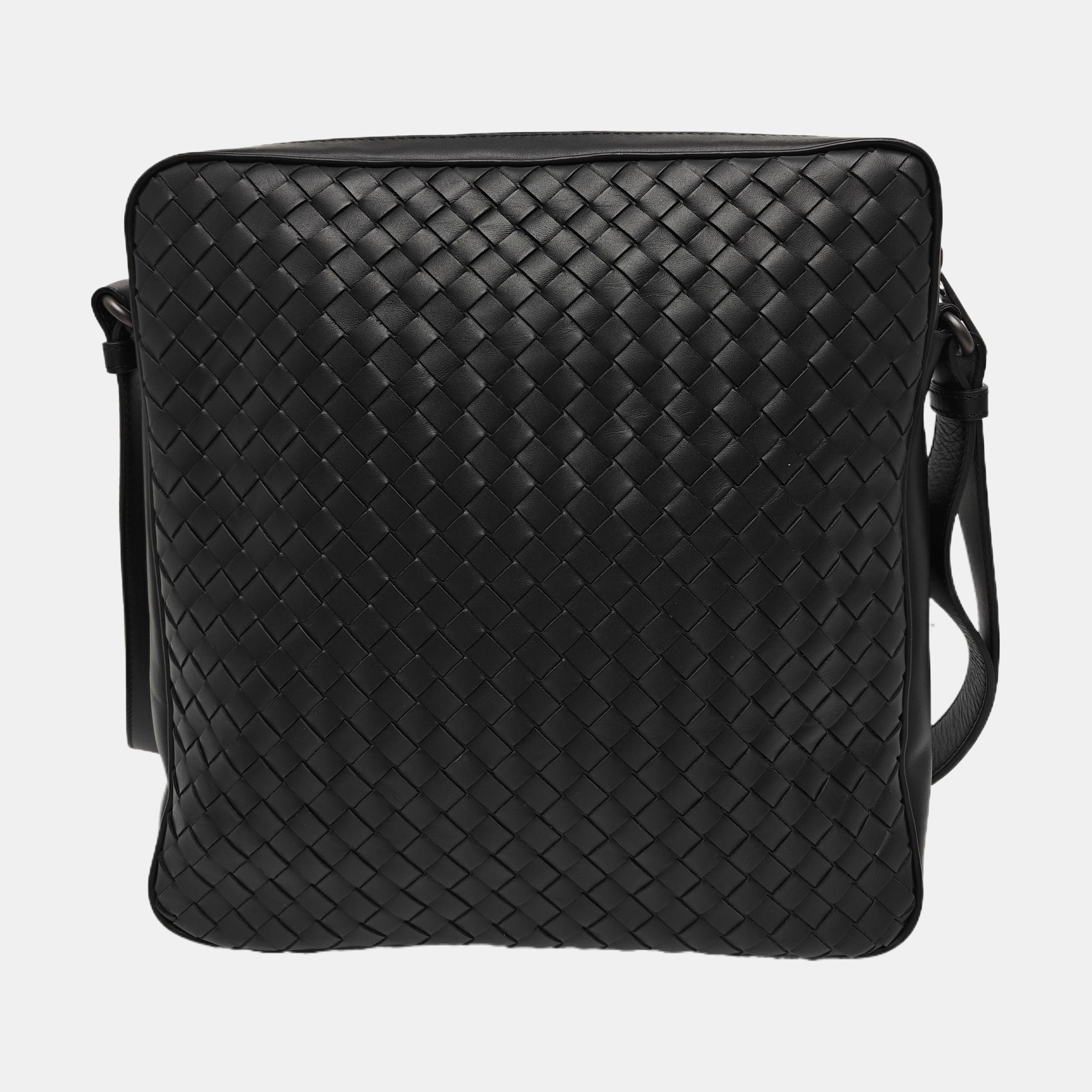 Calfskin Crossbody Bag Black