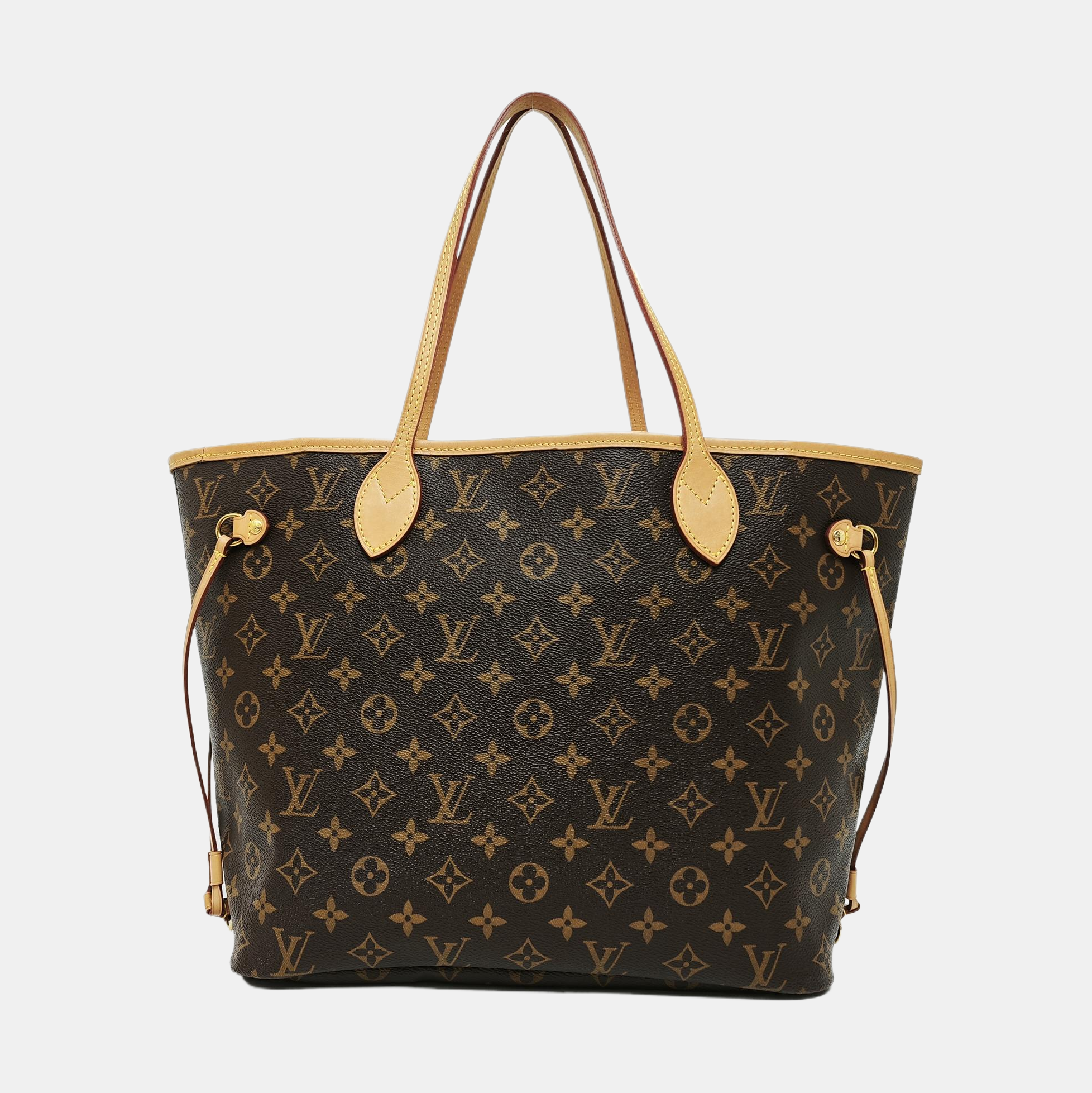NEVERFULL MM Monogram Coated Canvas Brown