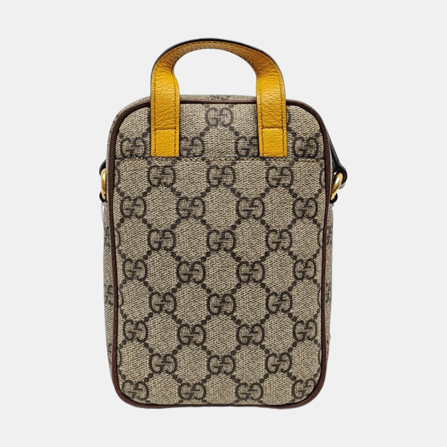 Neo Vintage Mini Monogram Coated Canvas Brown