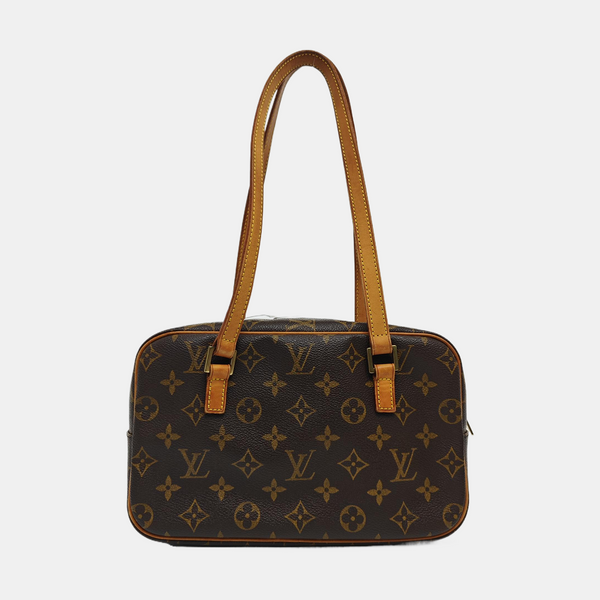 CITE MM Monogram Coated Canvas Brown