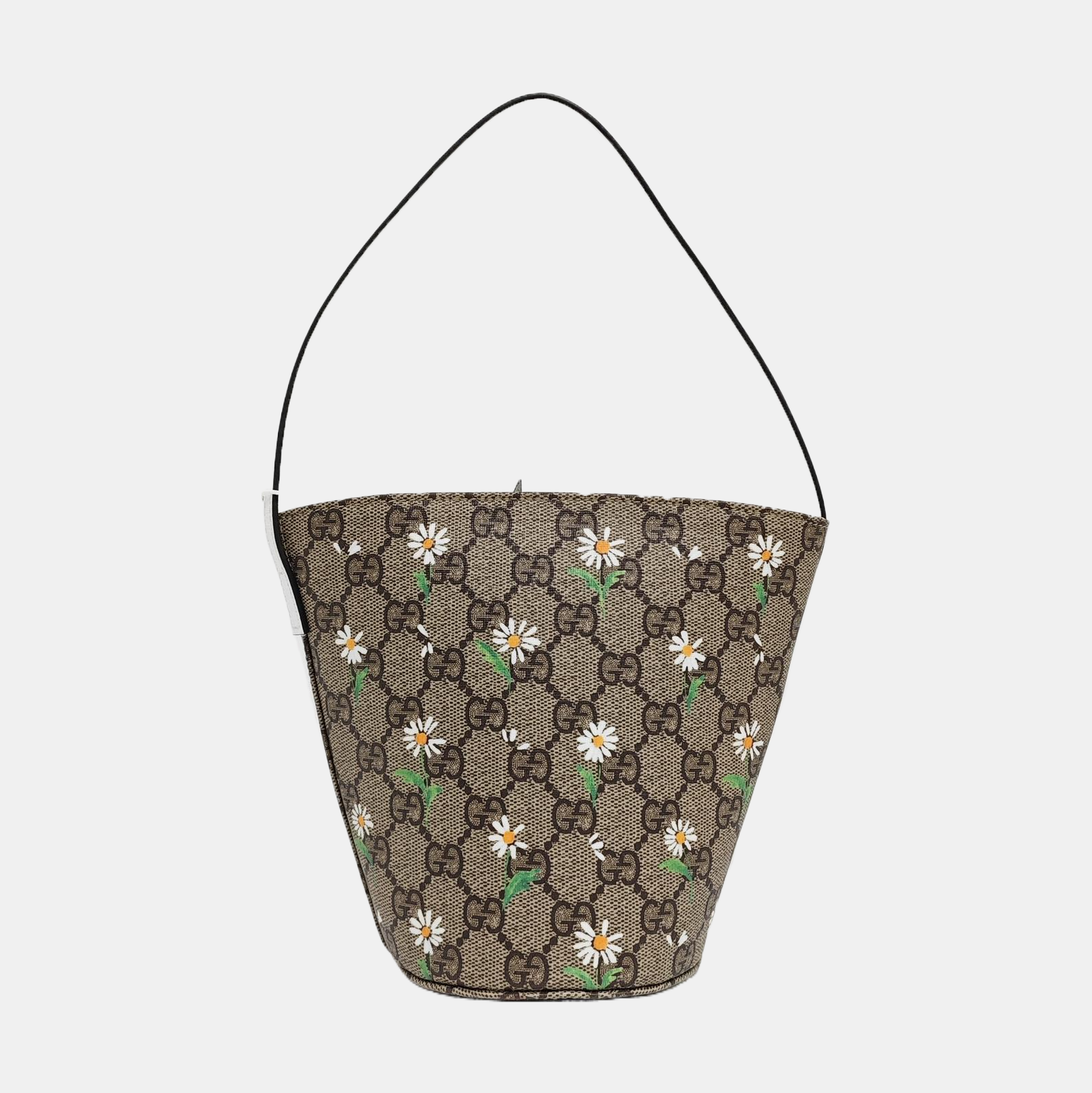 Monogram Coated Canvas Bucket Bag Beige