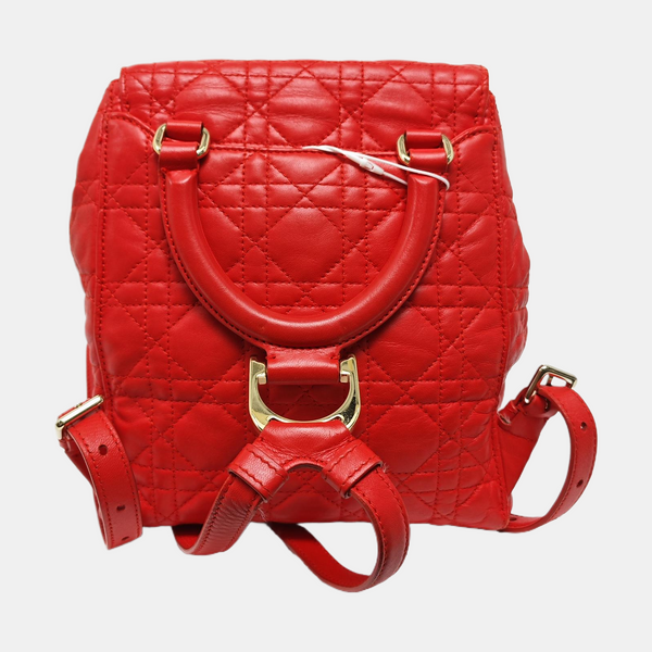 Stardust Cannage Calfskin Red