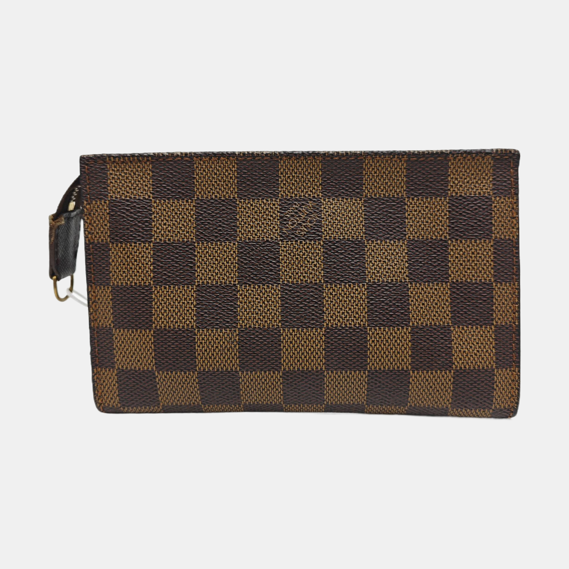 JOSÉPHINE 15 Damier Ebene Coated Canvas Brown