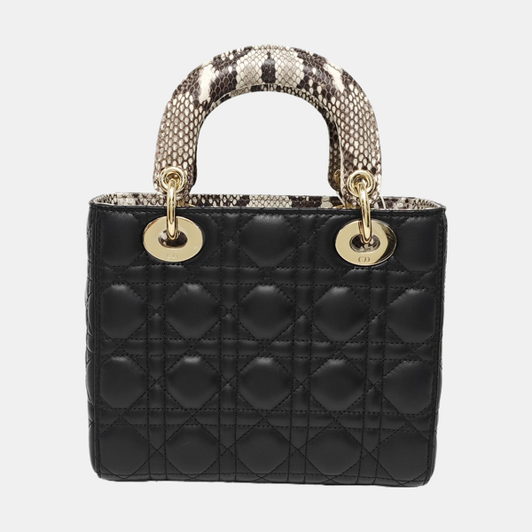 Lady Dior Small Quilted Lambskin Black