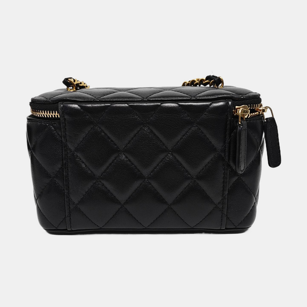 NECESER Piel de cordero acolchada Negro