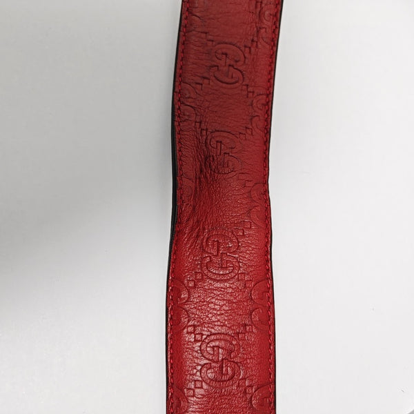 Leather Belt Red