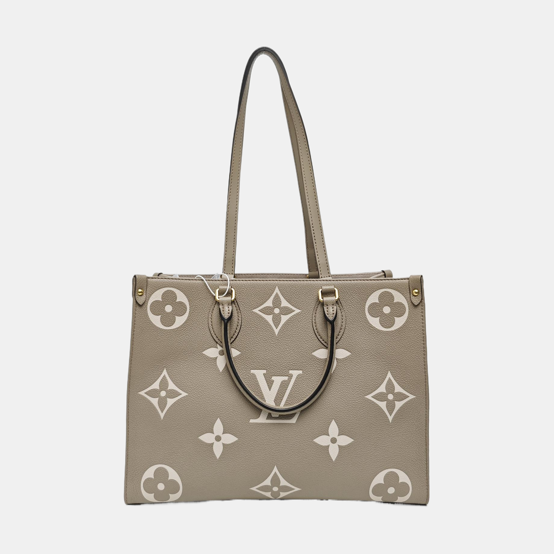 ONTHEGO MM Monogram Calfskin Gray