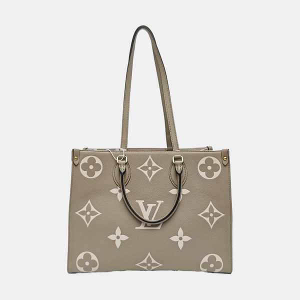 ONTHEGO MM Monogram Calfskin Gray