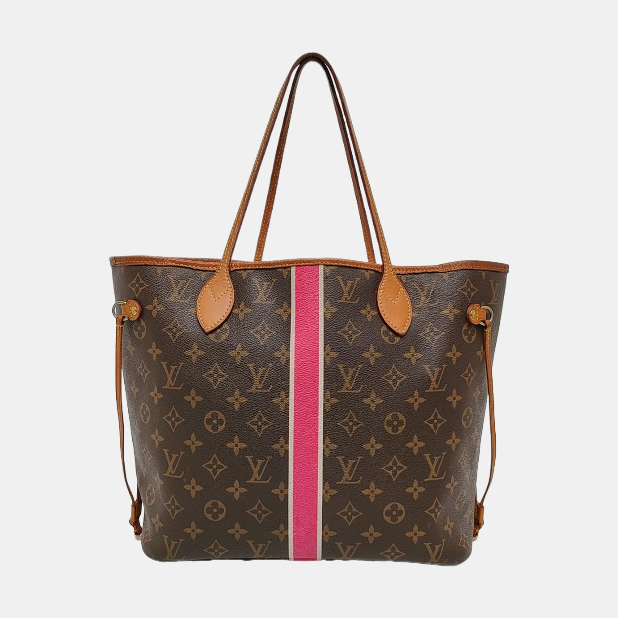 NEVERFULL MM Monogram Coated Canvas Brown
