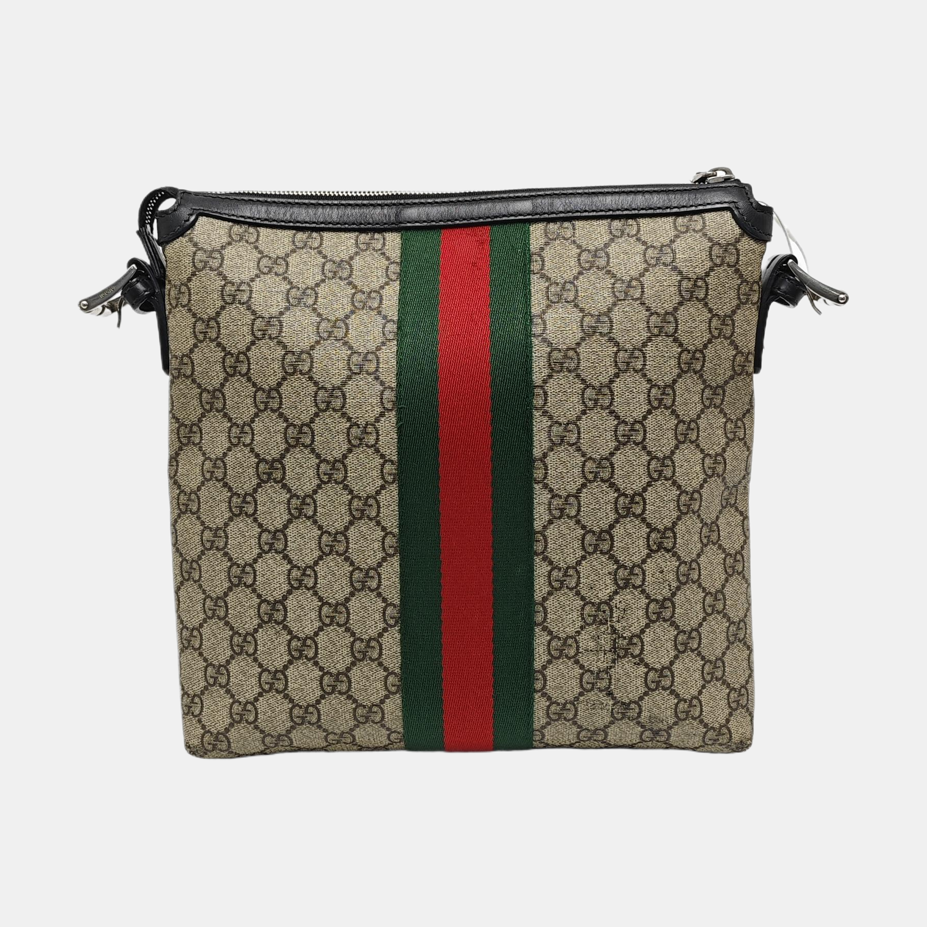 GG Supreme Monogram Coated Canvas Black