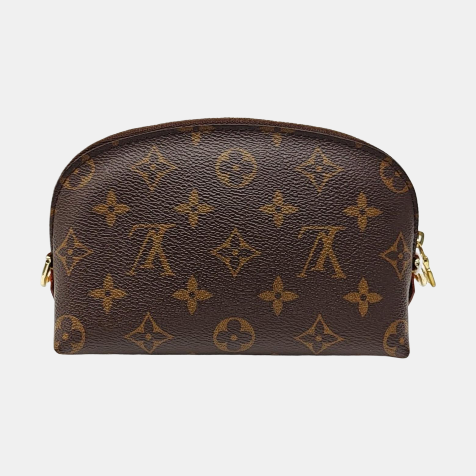 COSMETIC PM Monogram Coated Canvas Brown