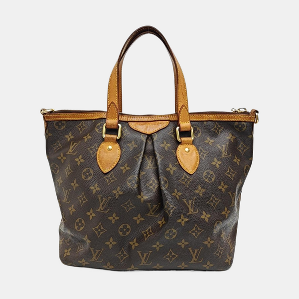 PALERMO PM Monogram Coated Canvas Brown