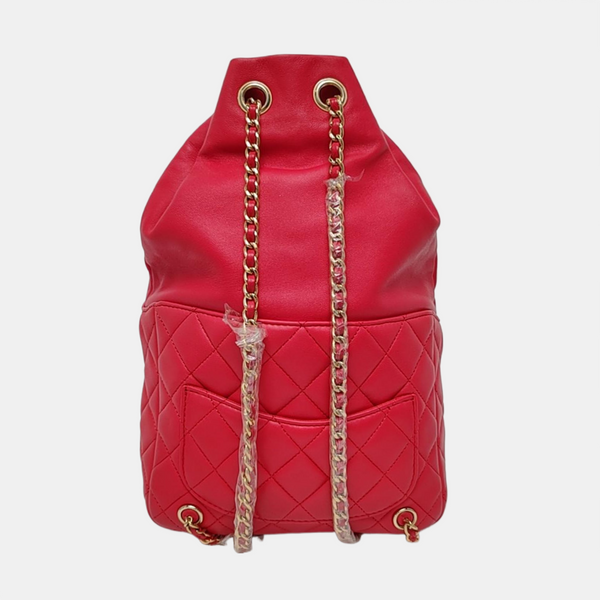 Quilted Lambskin Red