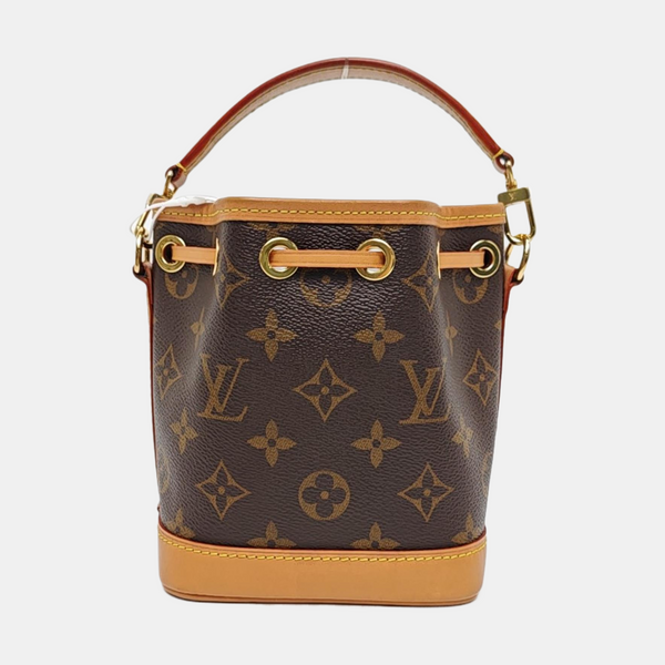 NOÉ Nano Monogram Coated Canvas Brown