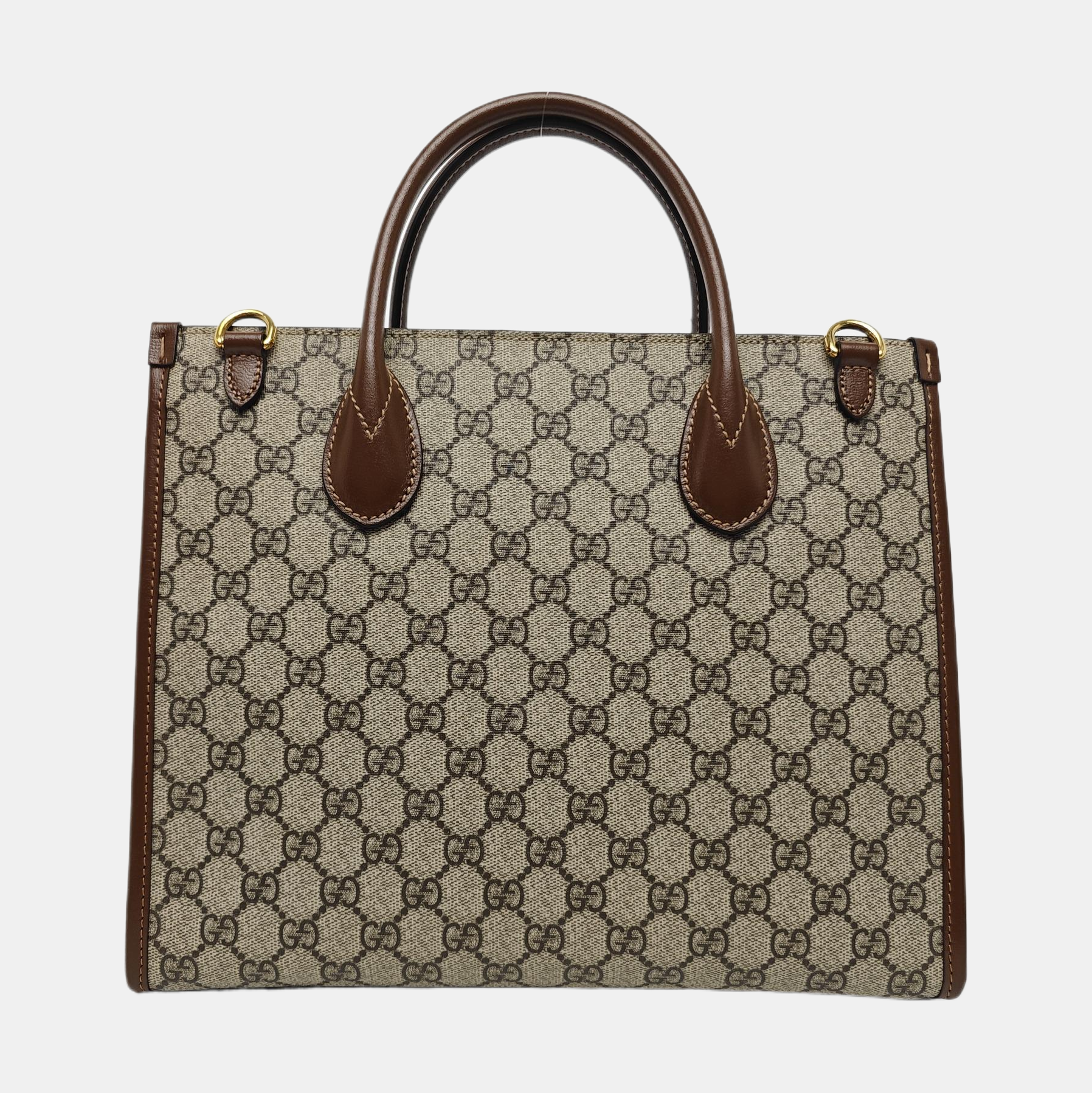 Retro Small Monogram Coated Canvas Brown