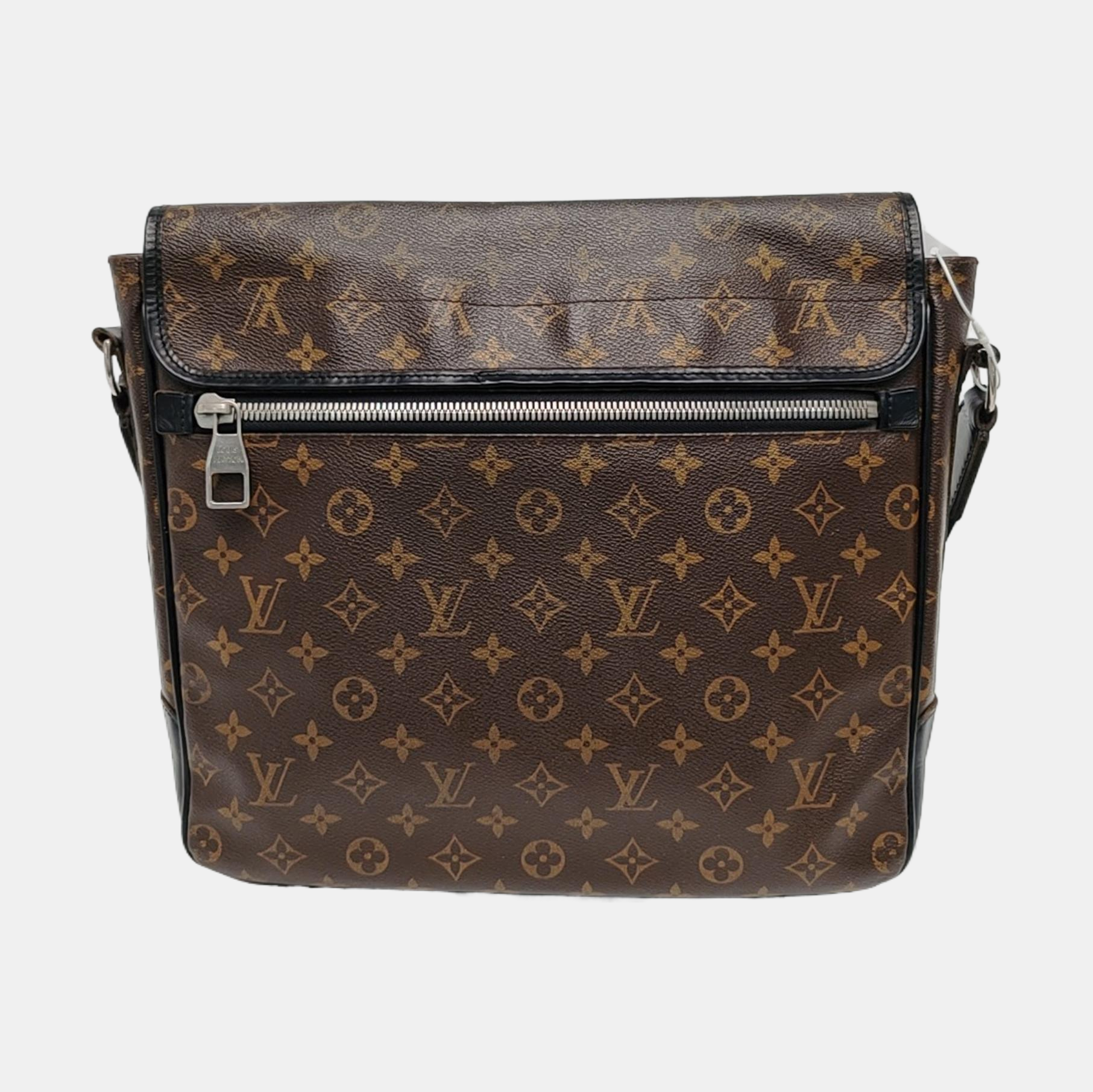 BASS Monogram Coated Canvas Brown