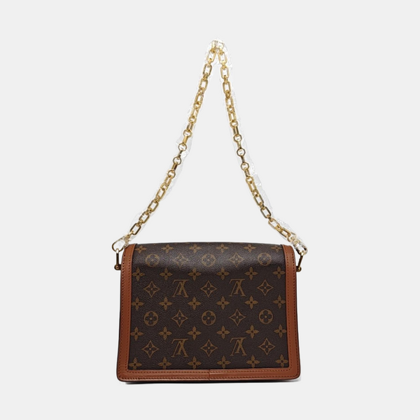 DAUPHINE MM Monogram Coated Canvas Brown