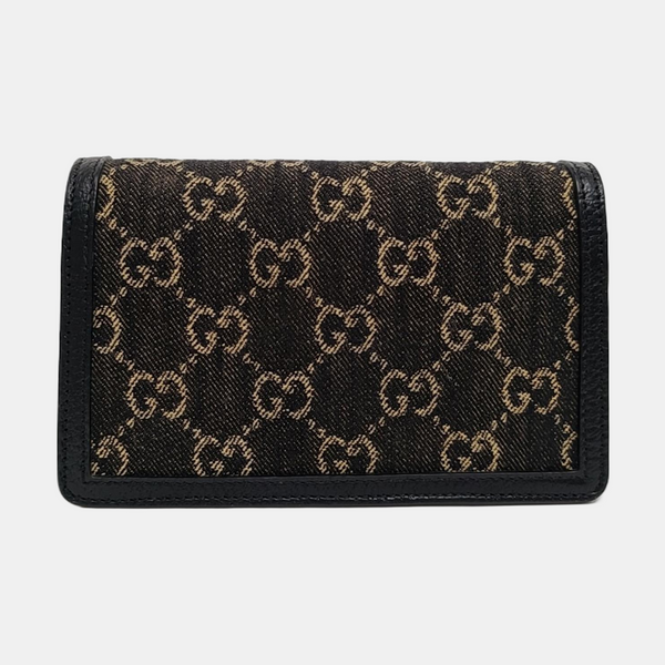 Authenticated pre-owned  Dionysus Super Mini Monogram Denim Black - Shoulder Bag at Looply