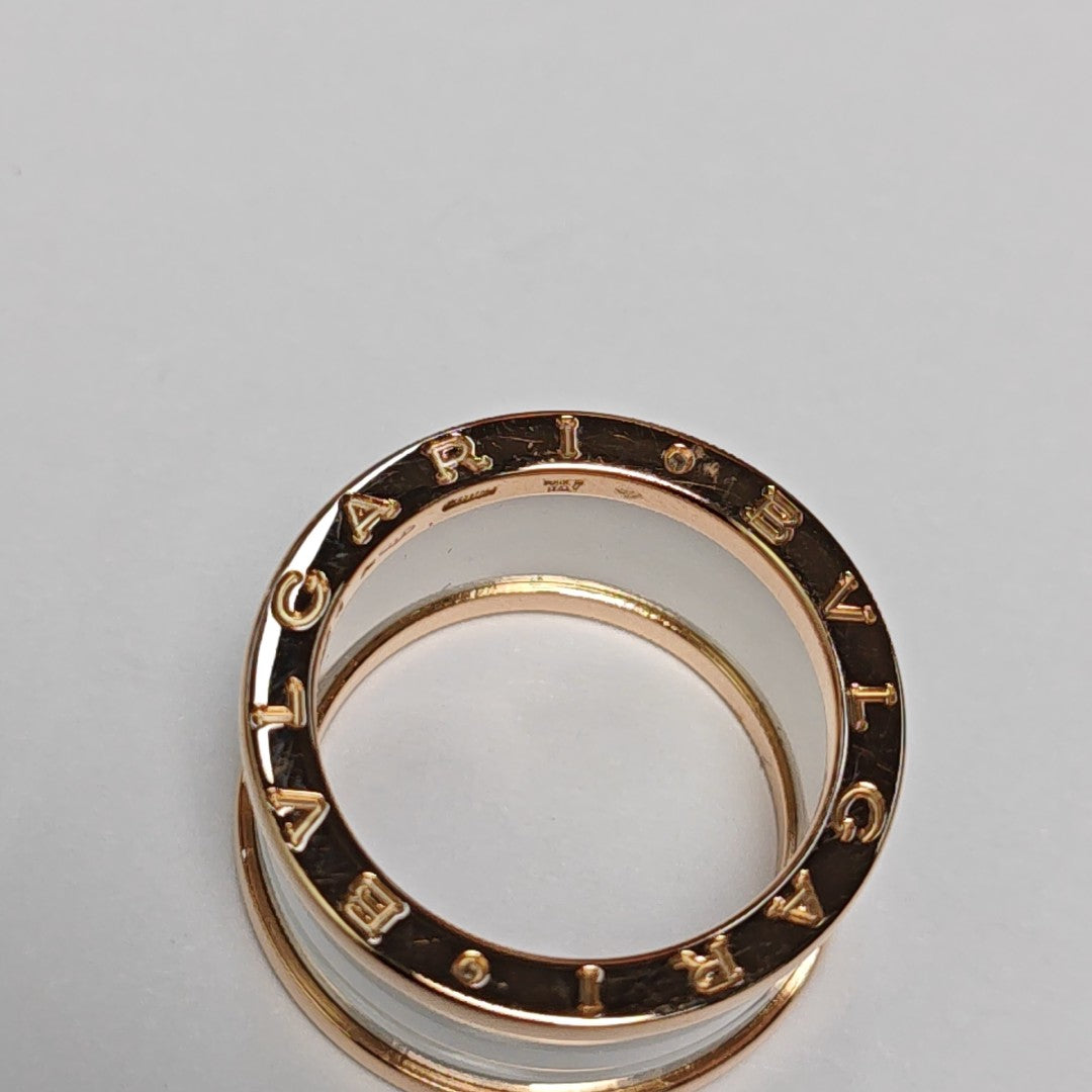 B.ZERO1 18k Rose Gold Ring EU 54