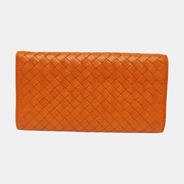 Lambskin Wallet Orange