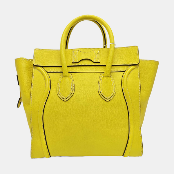 LUGGAGE Mini Calfskin Yellow