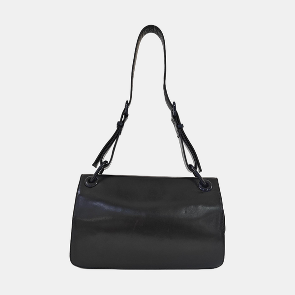Calfskin Shoulder Bag Black