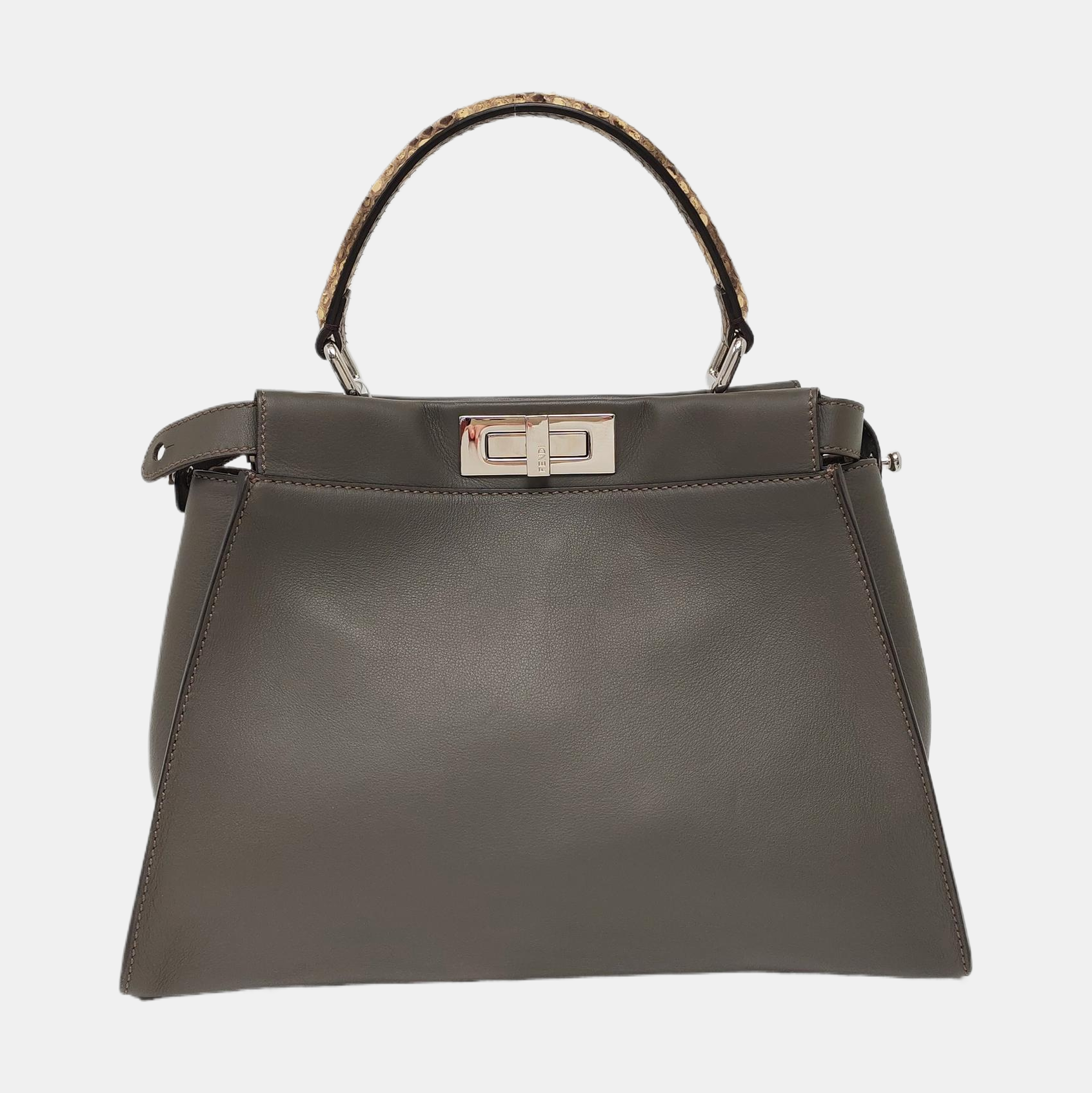 Authenticated pre-owned  Peekaboo Calfskin Gray - Shoulder Bag at Looply