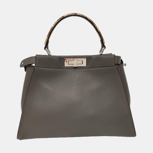 Authenticated pre-owned  Peekaboo Calfskin Gray - Shoulder Bag at Looply