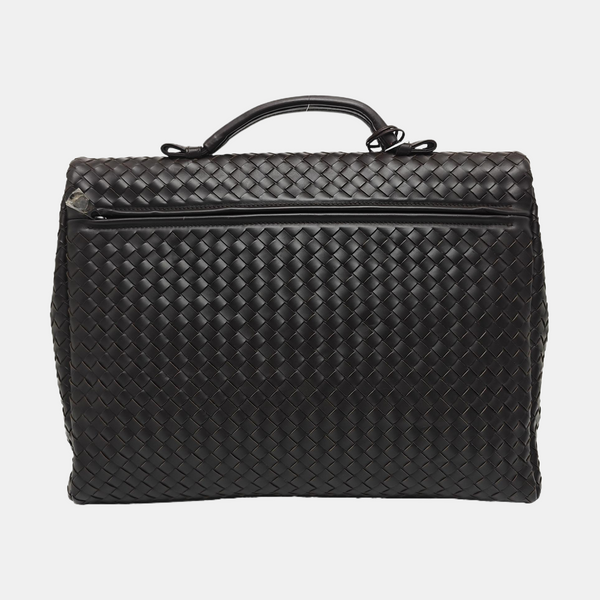 Calfskin Top Handle Bag Brown