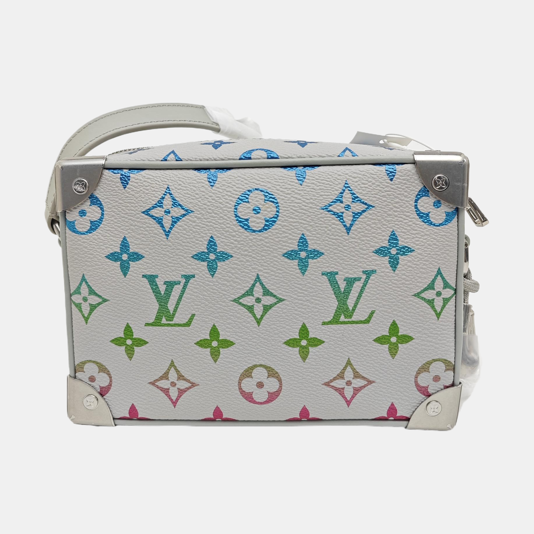SOFT TRUNK Mini Monogram Coated Canvas White