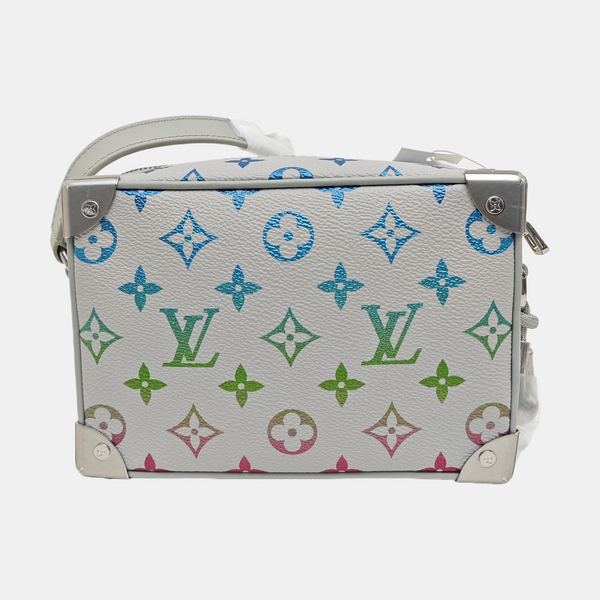 SOFT TRUNK Mini Monogram Coated Canvas White