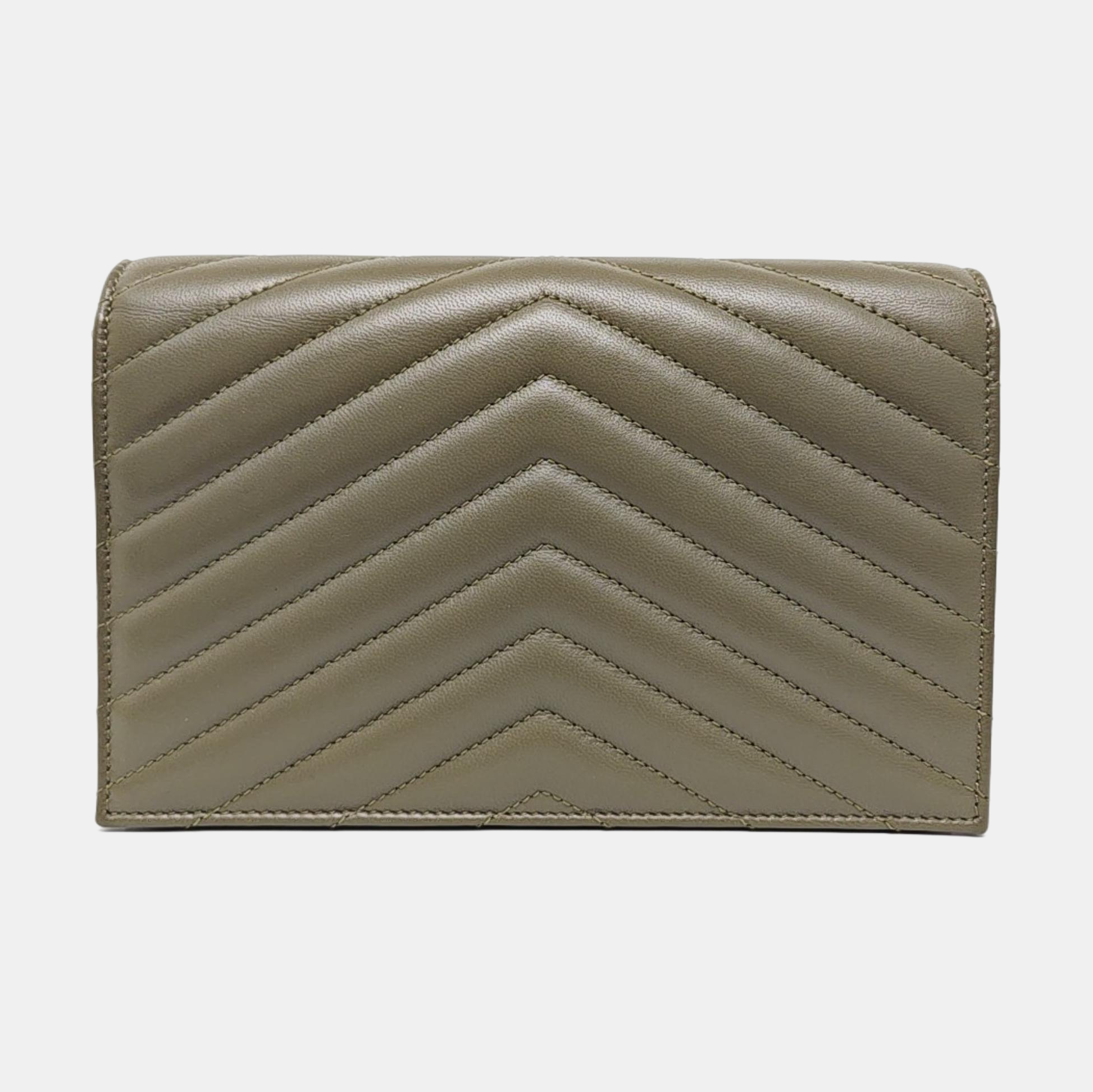 MONOGRAM Quilted Lambskin Green