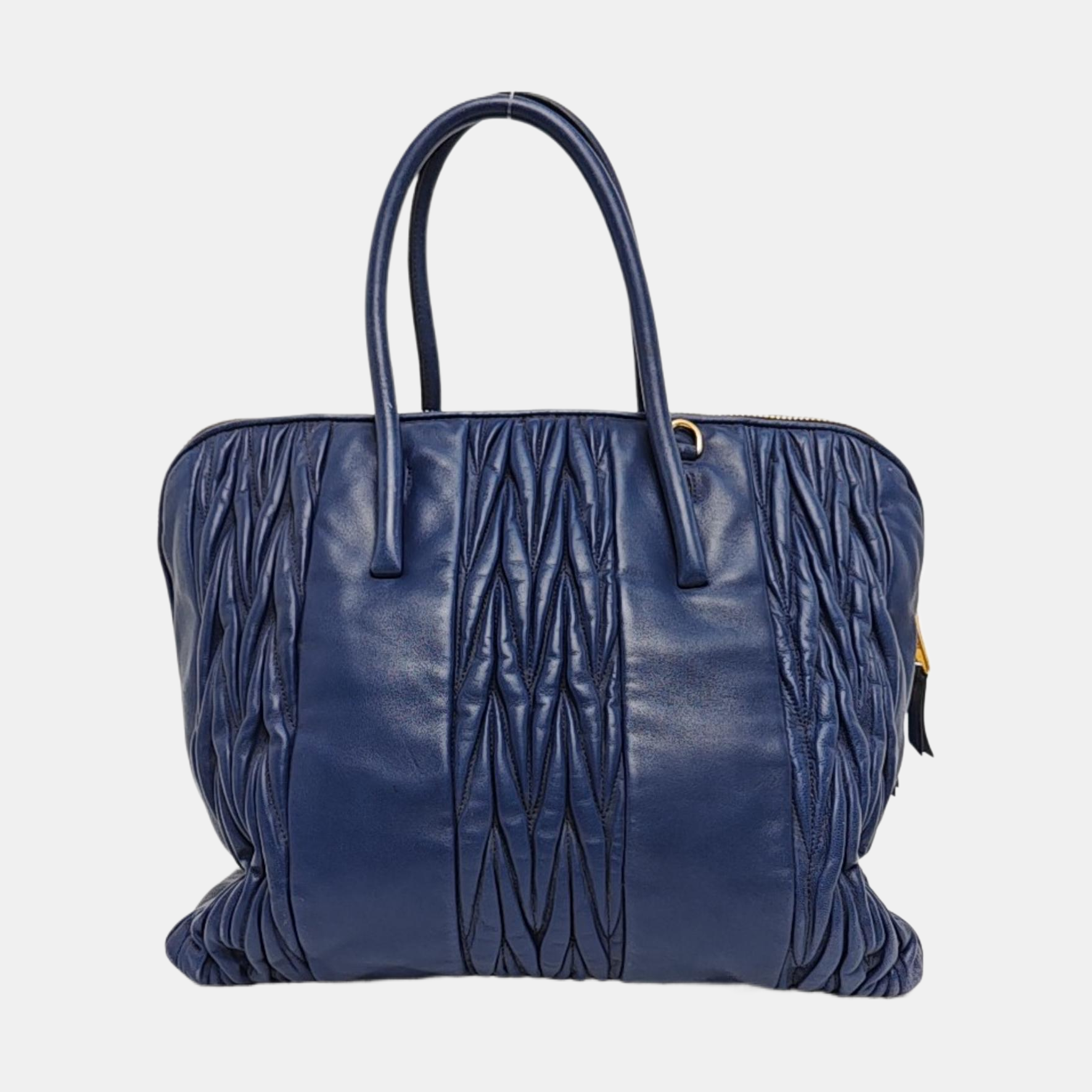 Quilted Lambskin Shoulder Bag Blue
