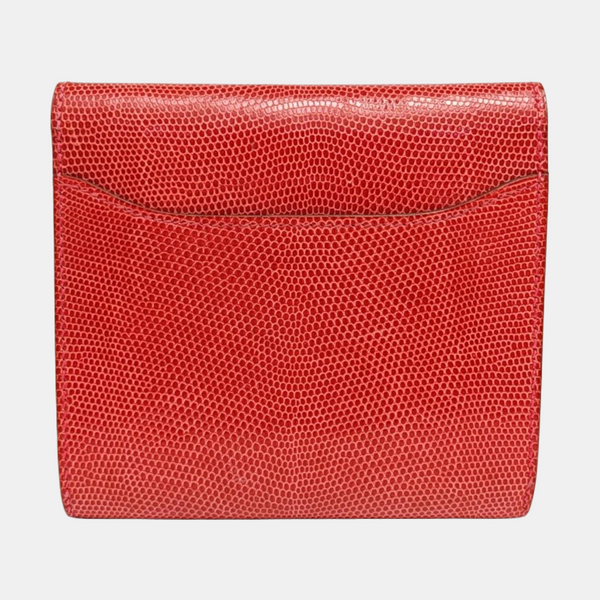 Constance Lizard Red Wallet