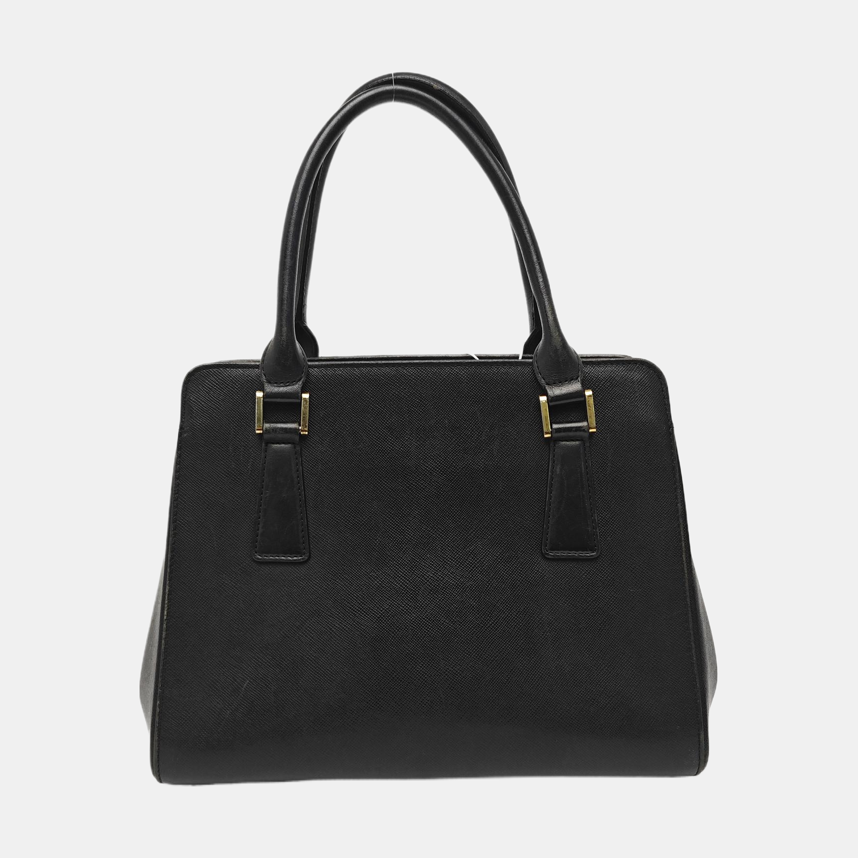 Calfskin Top Handle Bag Black