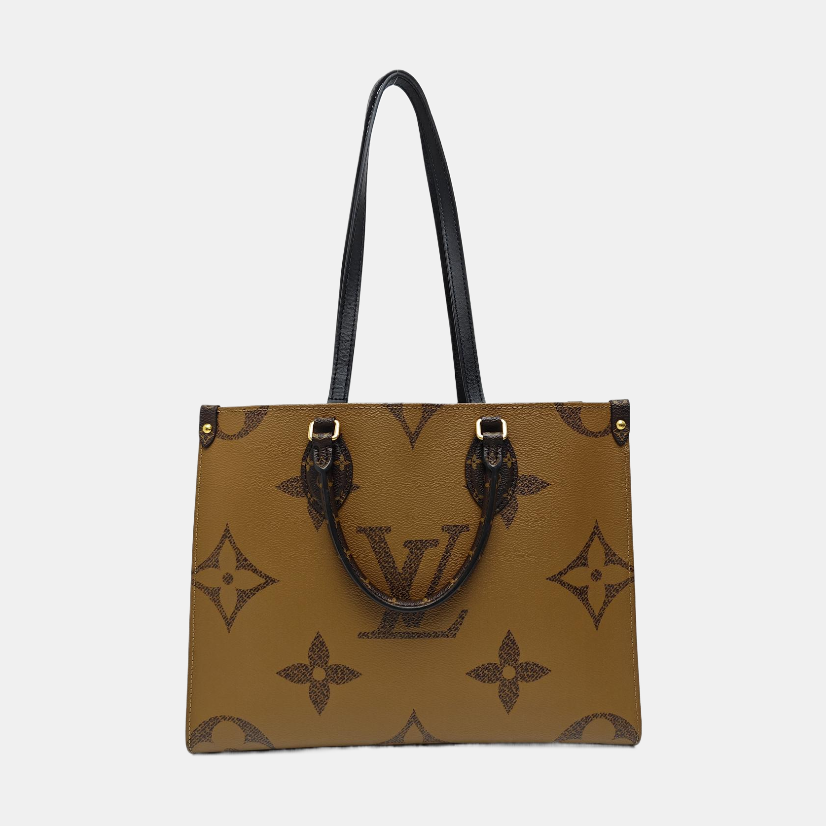 ONTHEGO MM Monogram Coated Canvas Brown