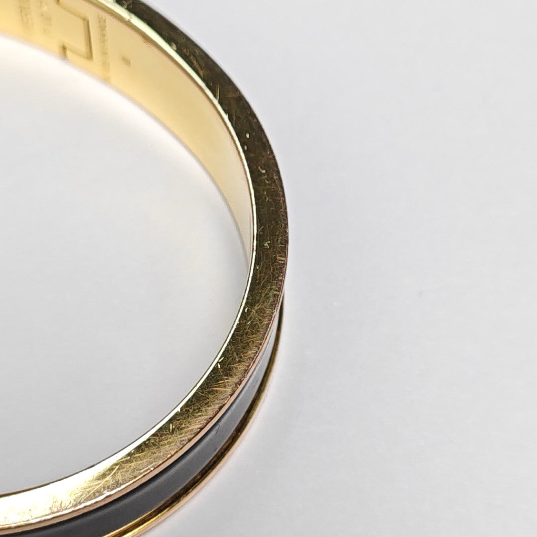 Clic H Metal Gold Bangle