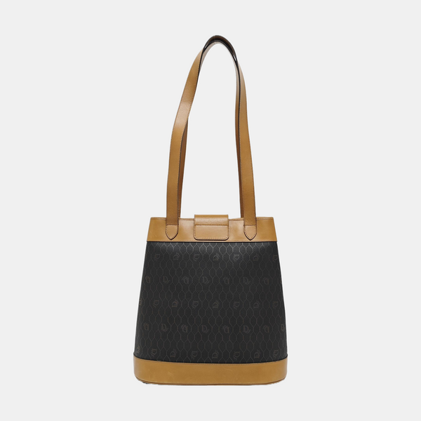 Oblique Coated Canvas Black