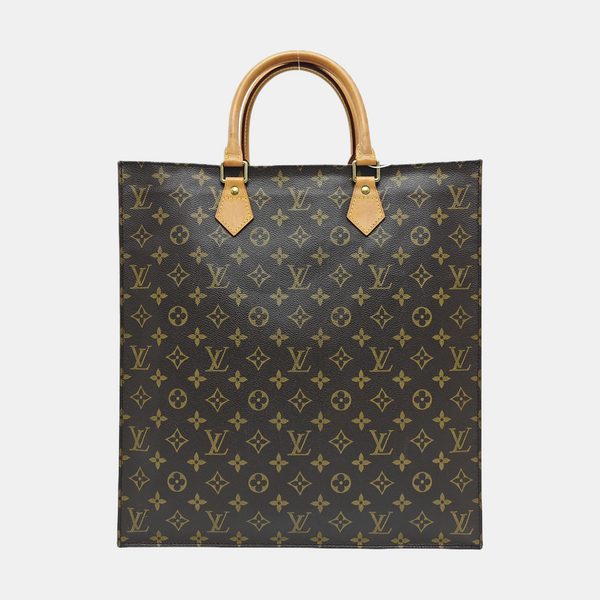 SAC PLAT GM Monogram Coated Canvas Brown