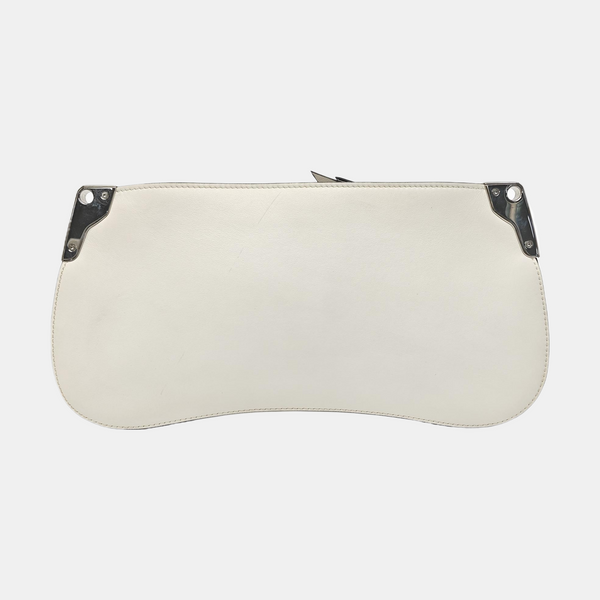 Calfskin Crossbody Bag White
