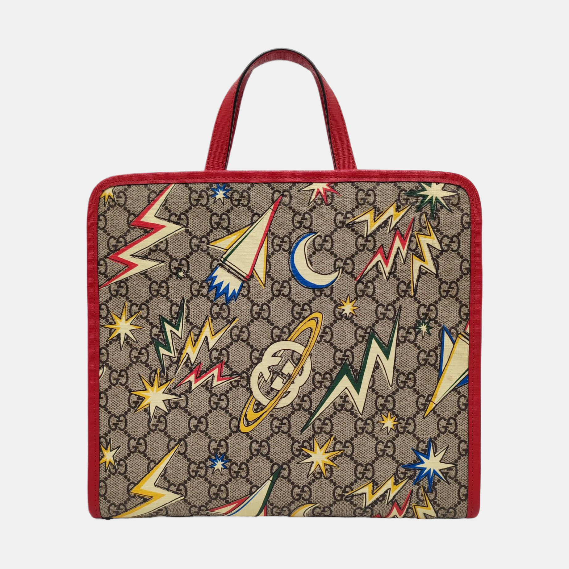 Children’s GG Bucket Monogram Coated Canvas Beige