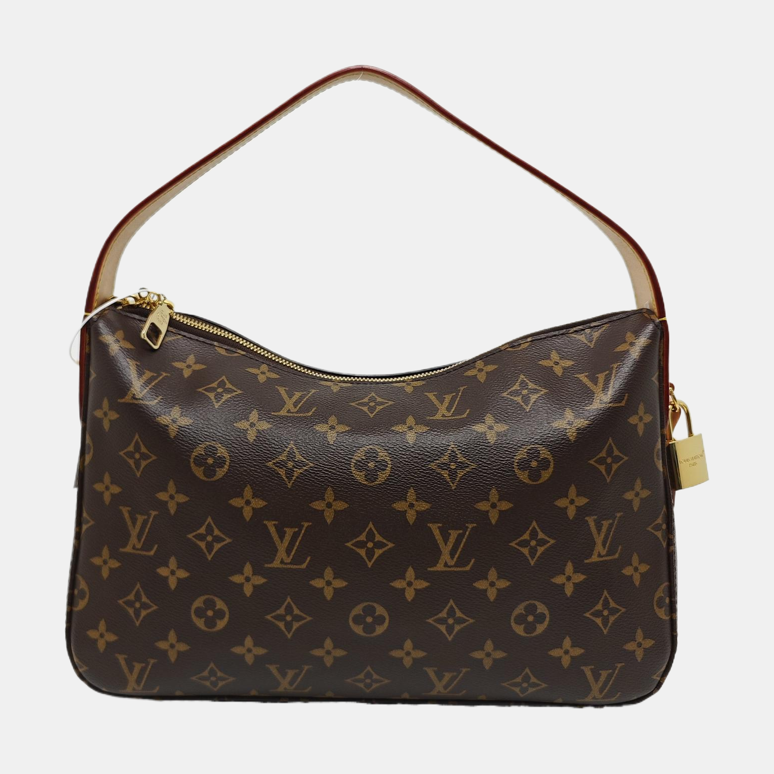 SLOUCHY PM Monogram Coated Canvas Brown