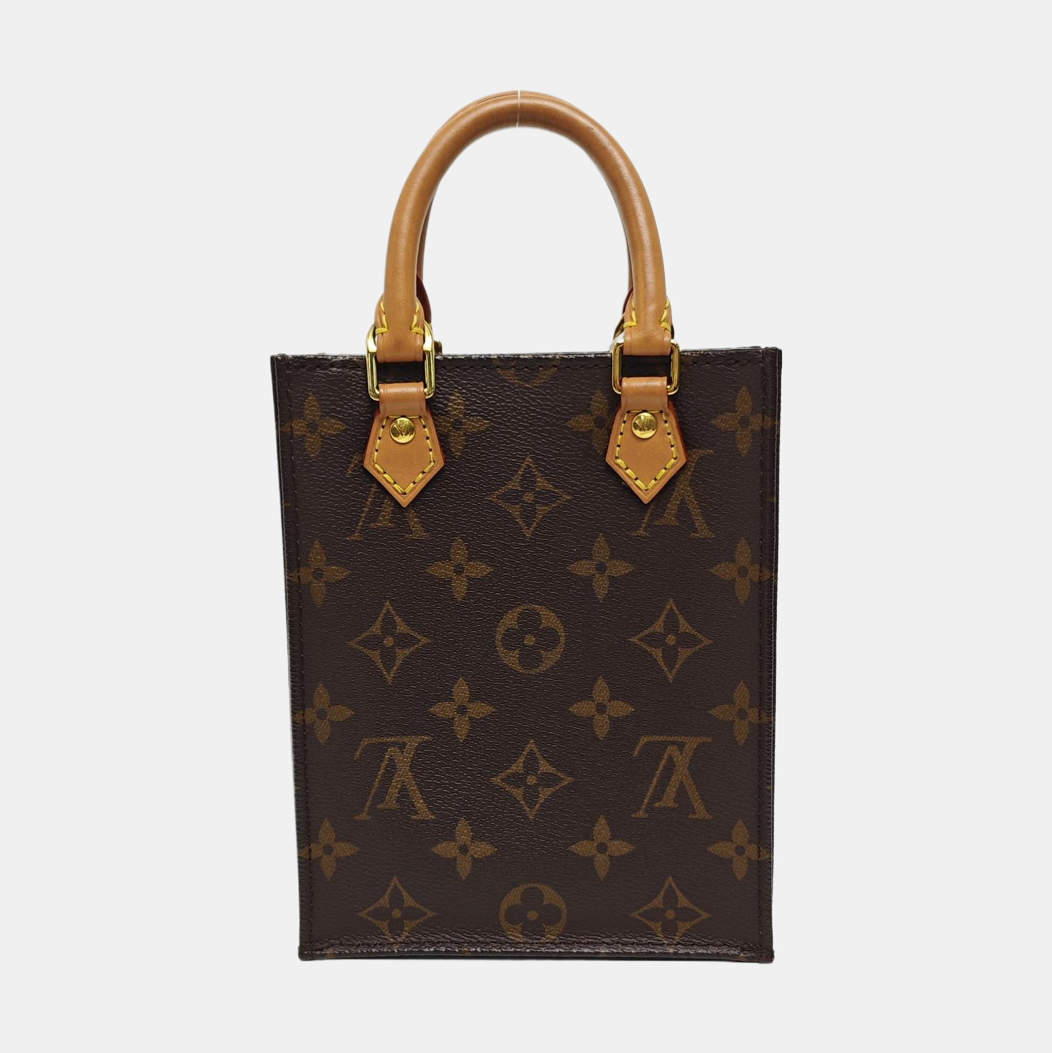 SAC PLAT Mini Lona Monogram Revestida Marrón