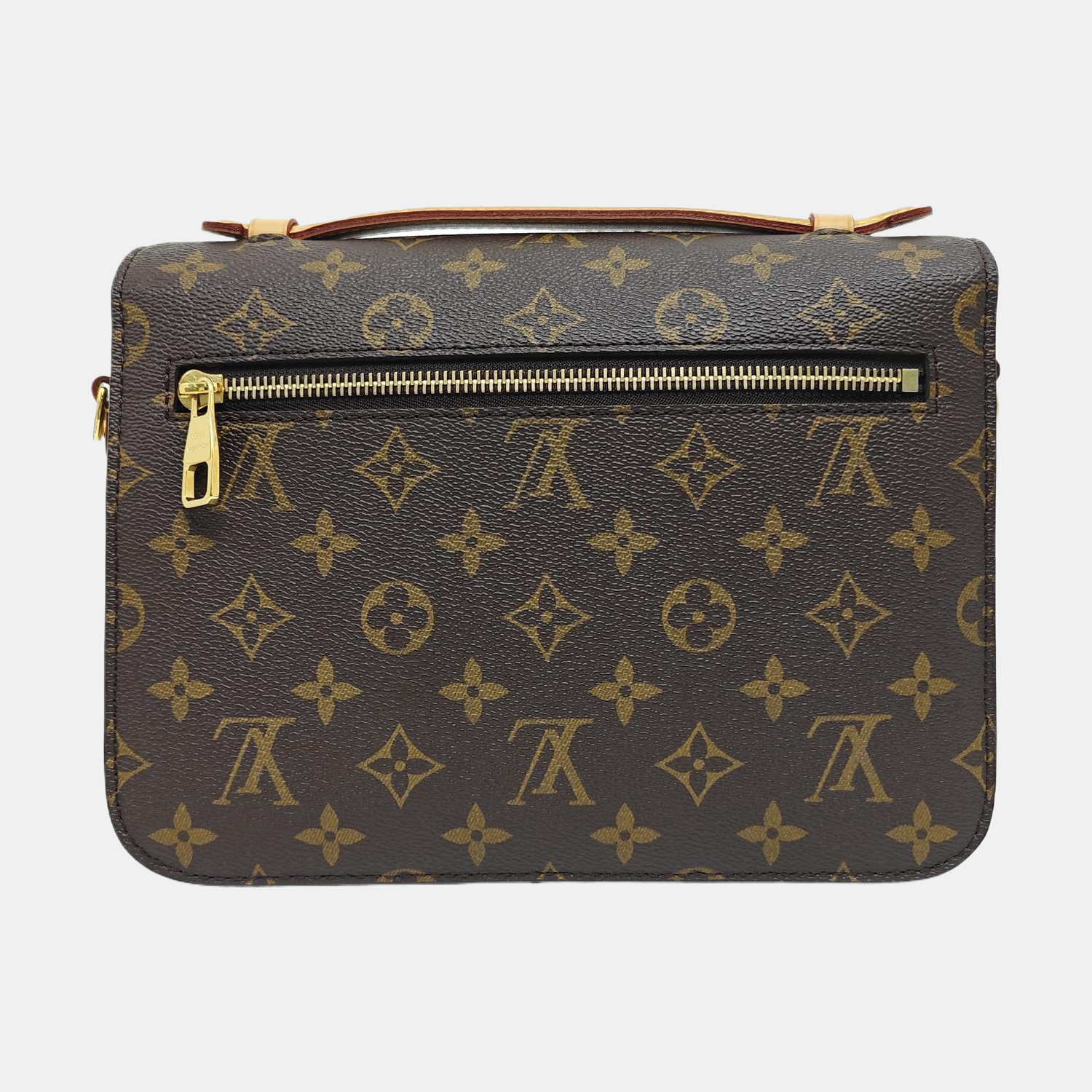 MÉTIS MM Monogram Coated Canvas Brown