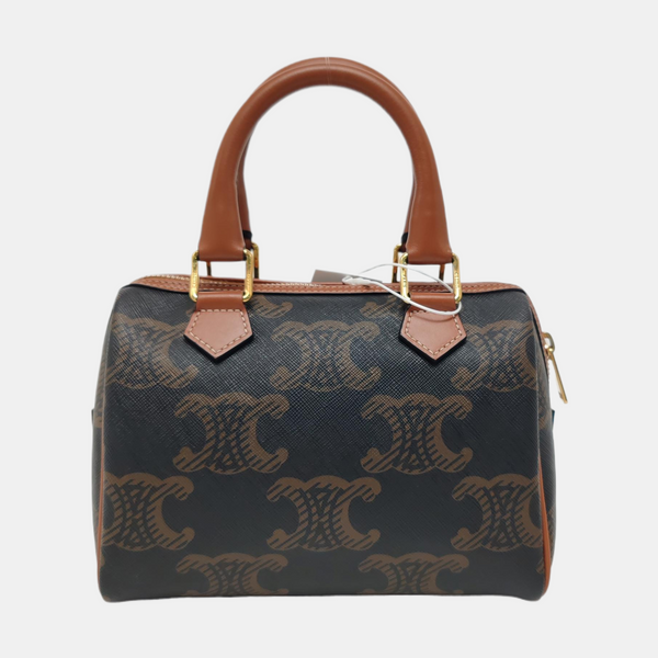 MACADAM Small Coated Canvas Brown