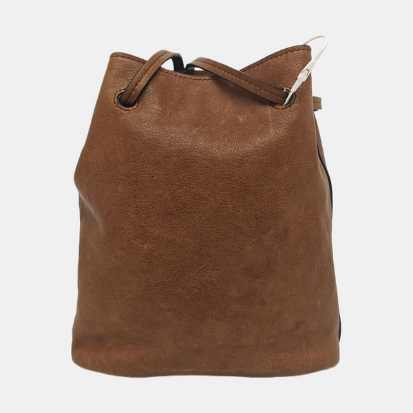 Lambskin Shoulder Bag Brown