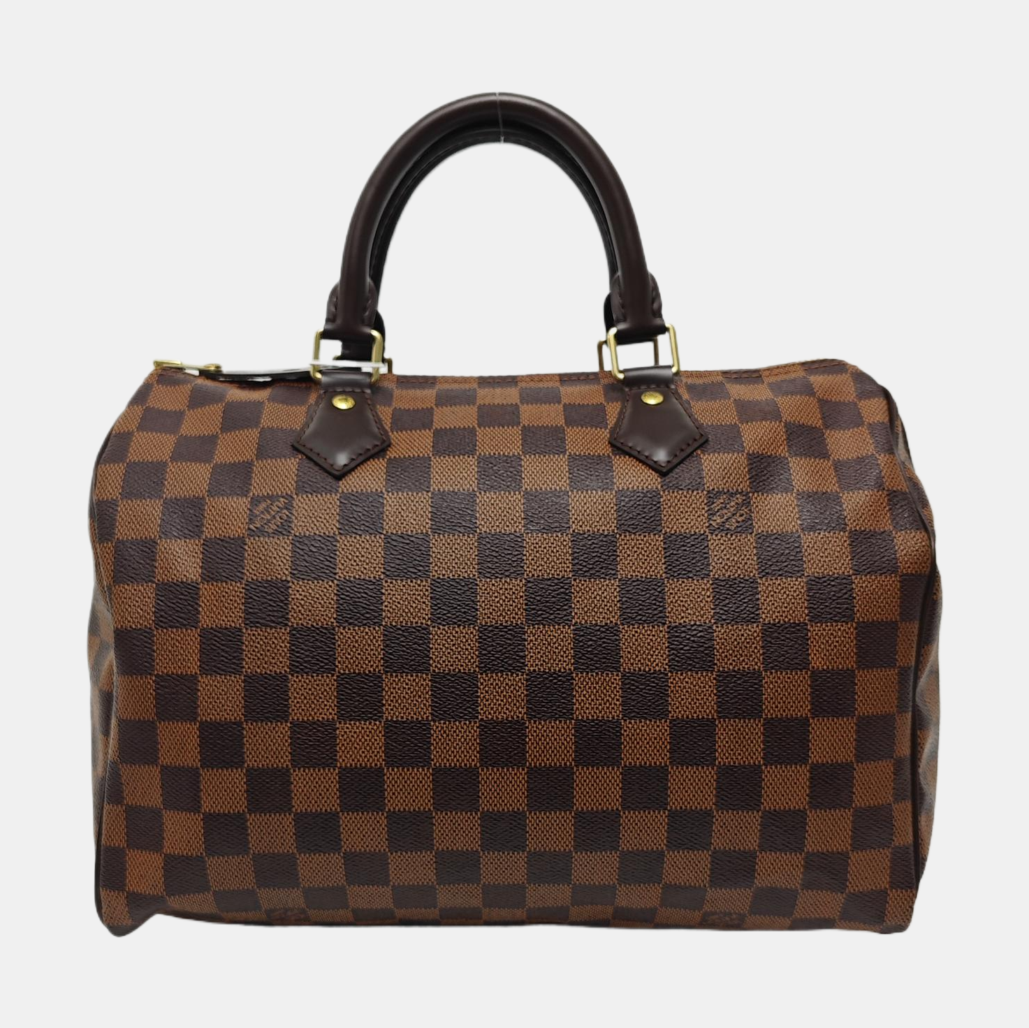 Authenticated pre-owned  SPEEDY 30 Damier Ebene Coated Canvas Brown - Top Handle Bag at Looply