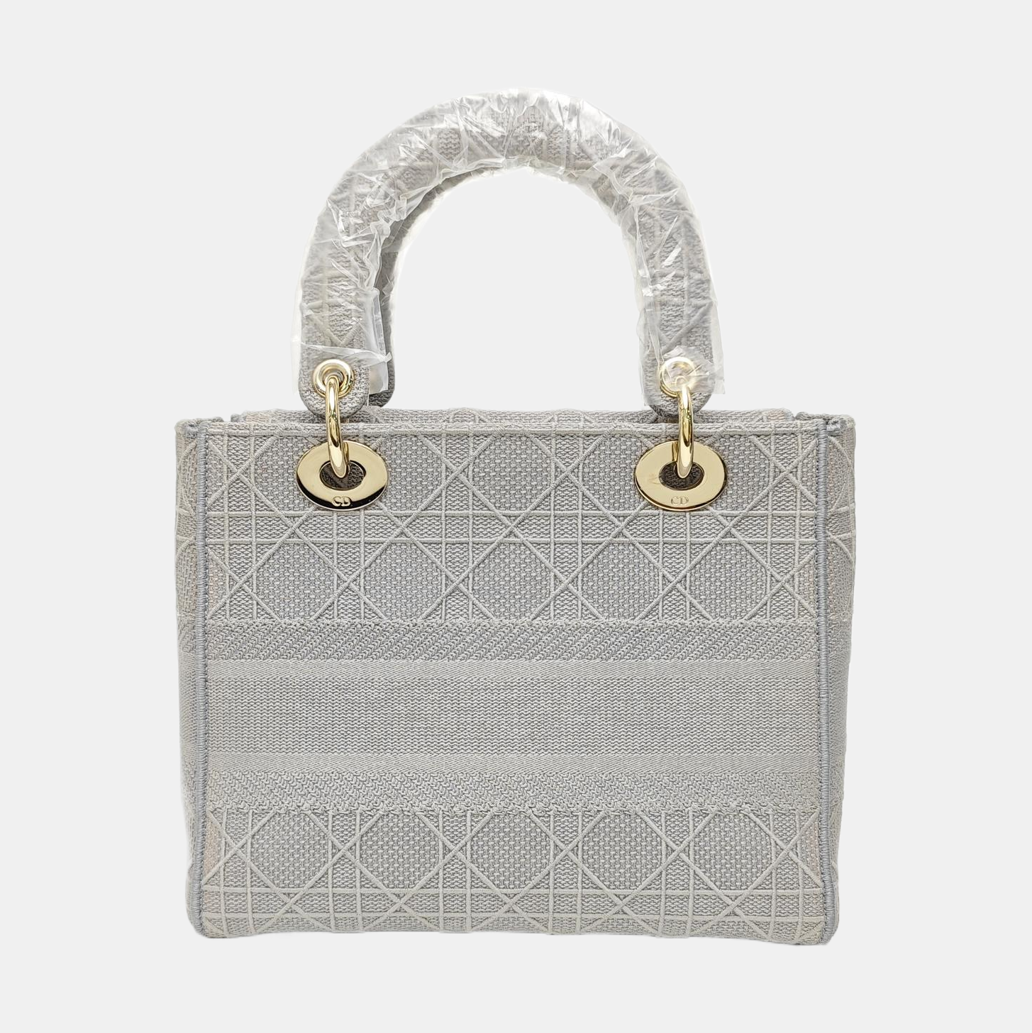 Lady D-Lite Cannage Canvas Gray