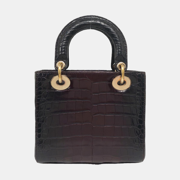 Lady Dior Small Crocodile Red